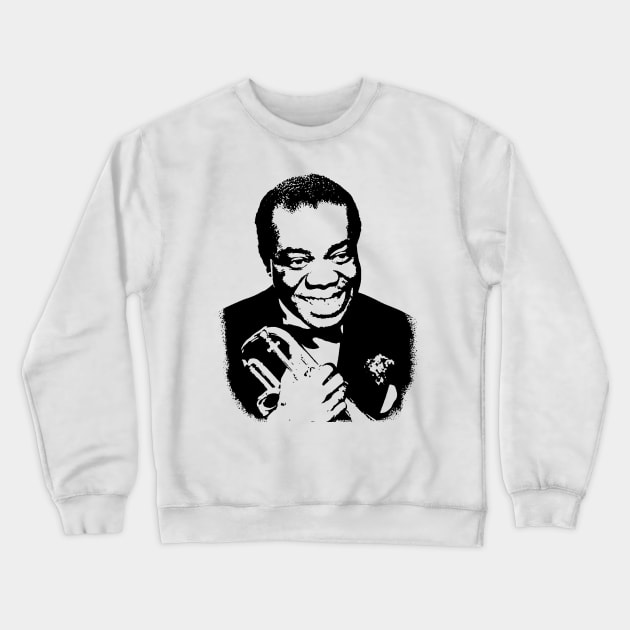 Louis Armstrong Retro Crewneck Sweatshirt by phatvo